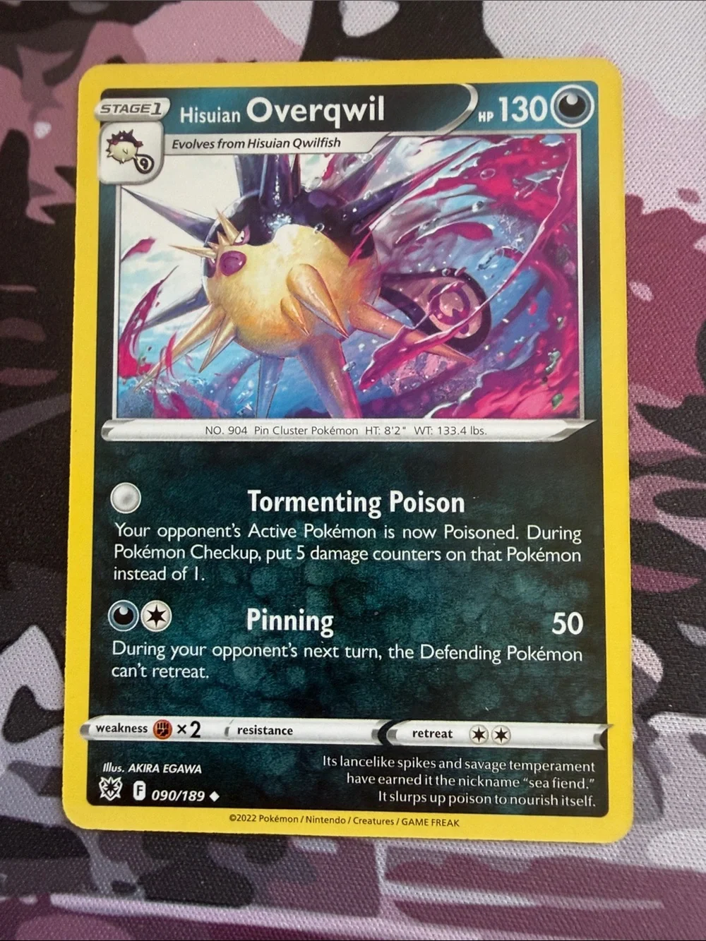 Qwilfish & Hisuian Overqwil Evolution Lot | 3 Pokémon Cards | ✨5/$25✨